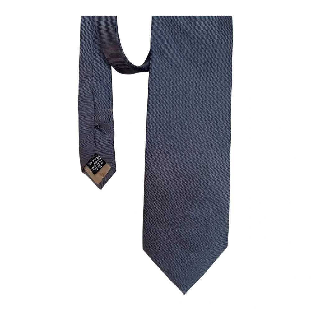 Emporio Armani Authentic Classic Gray Neck Tie 100% Silk